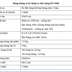 Bảng thông số HT-0080