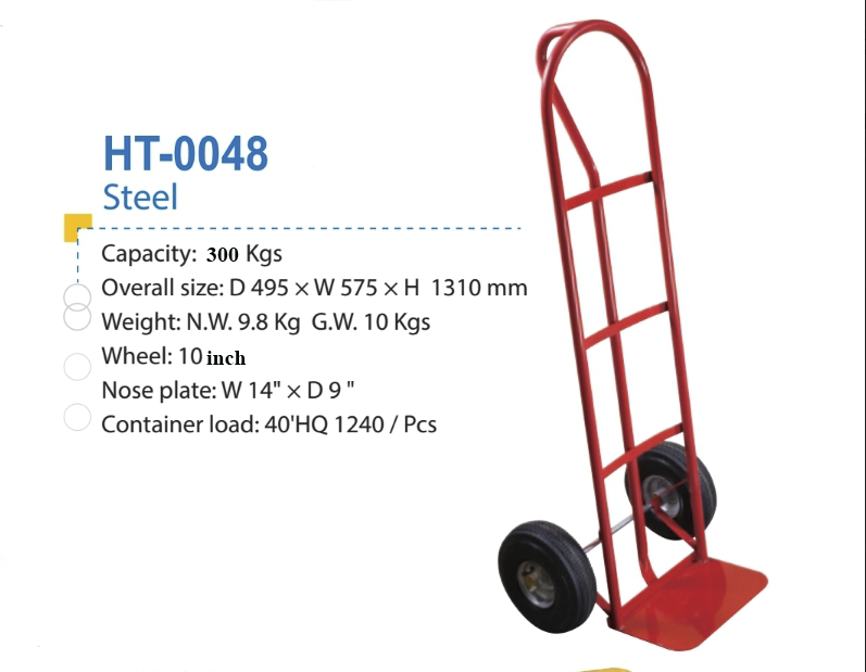 xe đẩy hàng bánh hơi