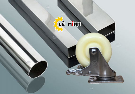 bánh xe đẩy hàng bằng inox