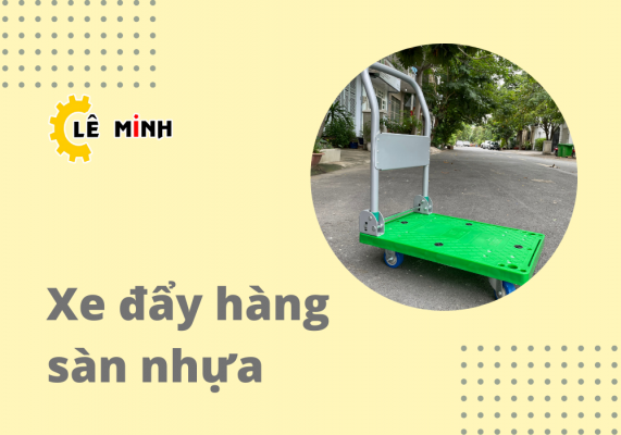 xe đẩy hàng sàn nhựa